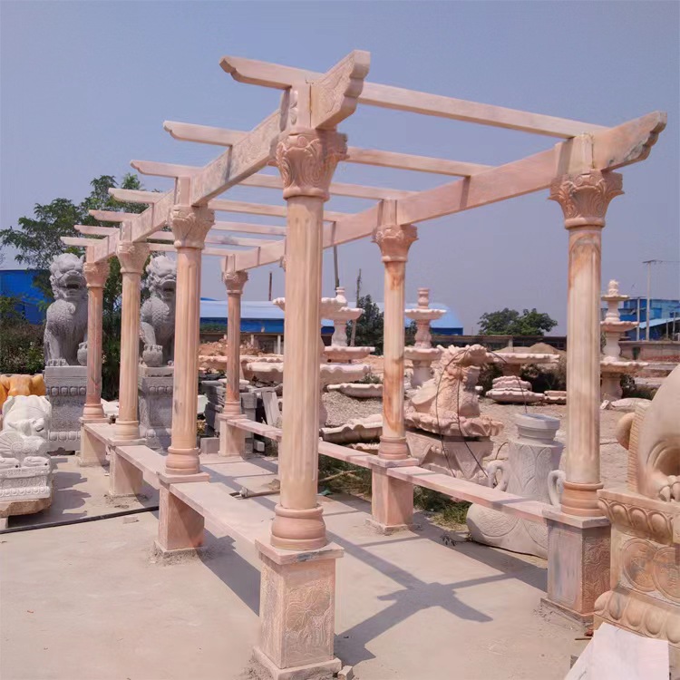 石雕亭子-石雕长廊